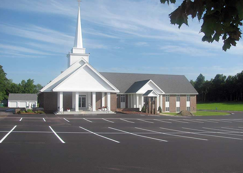 Petra Paving installed a beautiful parking lot for this house of worship.